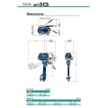 New Ourboard Engine TOHATSU MFS5CSS, Short Shaft, 5hp