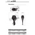 New Outboard Engine TOHATSU MFS25C EPL | Long Shaft, EFI, Starter, Remote, 25hp